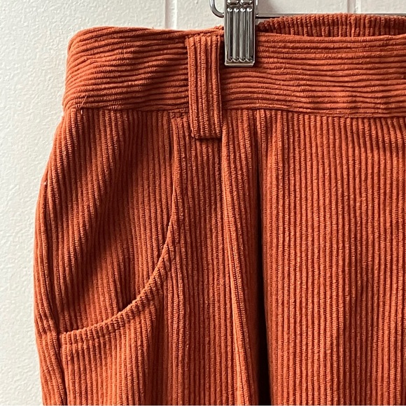 NWOT HALARA High Waisted Ribbed Corduroy Pants SIZE XL Pockets Casual - Picture 3 of 10